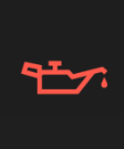 Low engine oil pressure warning light