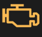 Check engine warning light