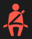 Seat belt reminder warning light