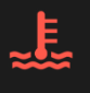 Engine temperature warning light
